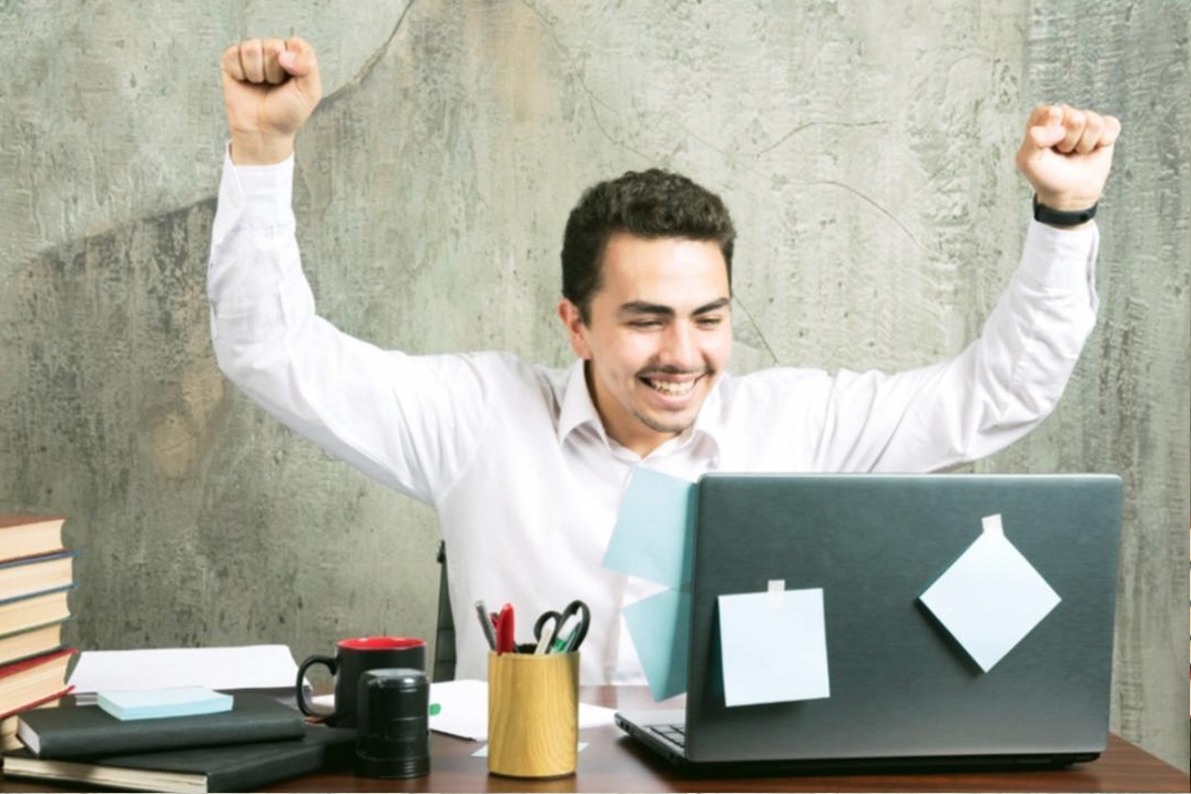 Executive working on time management strategy